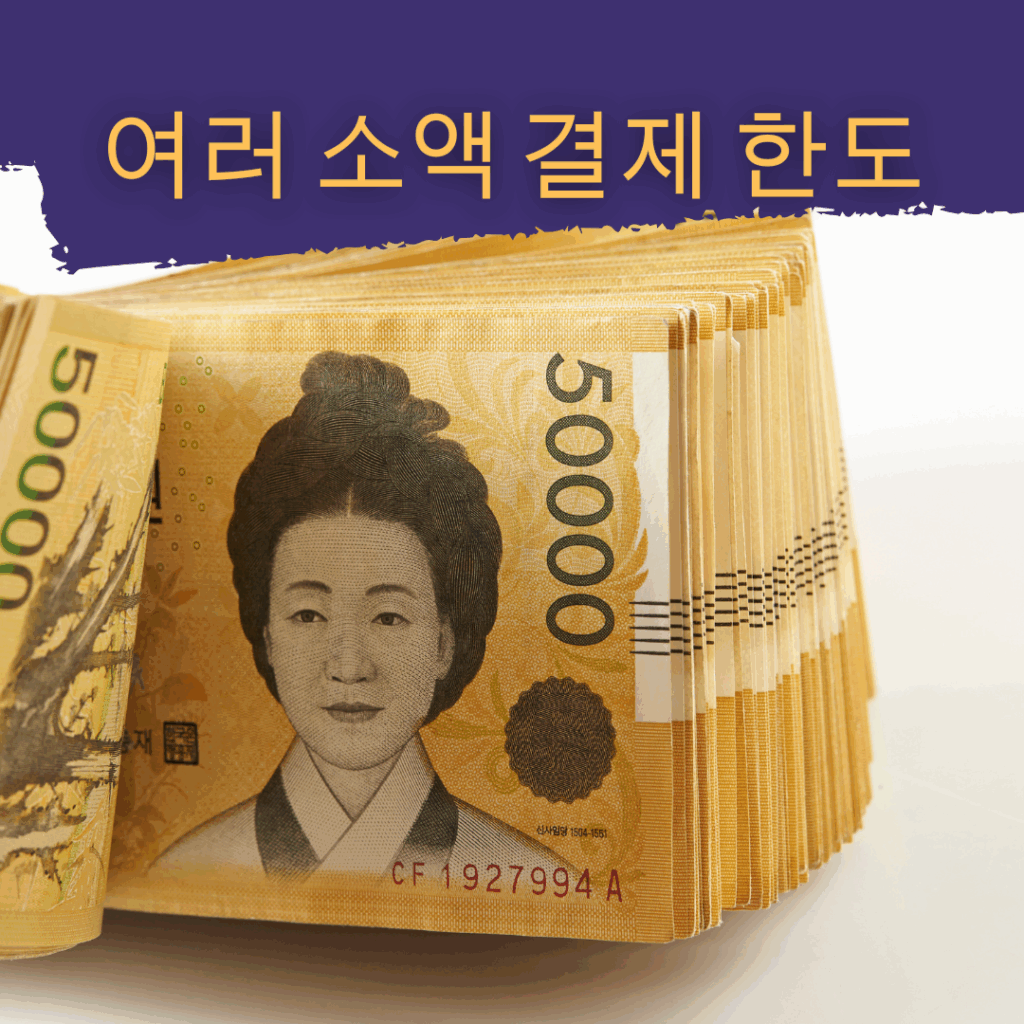소액결제 한도 100만원